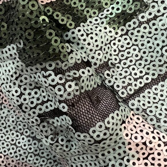 Boston Proper Sequin Camo Zip Varsity Jacket Size Large Embellished Floral - Picture 7 of 10